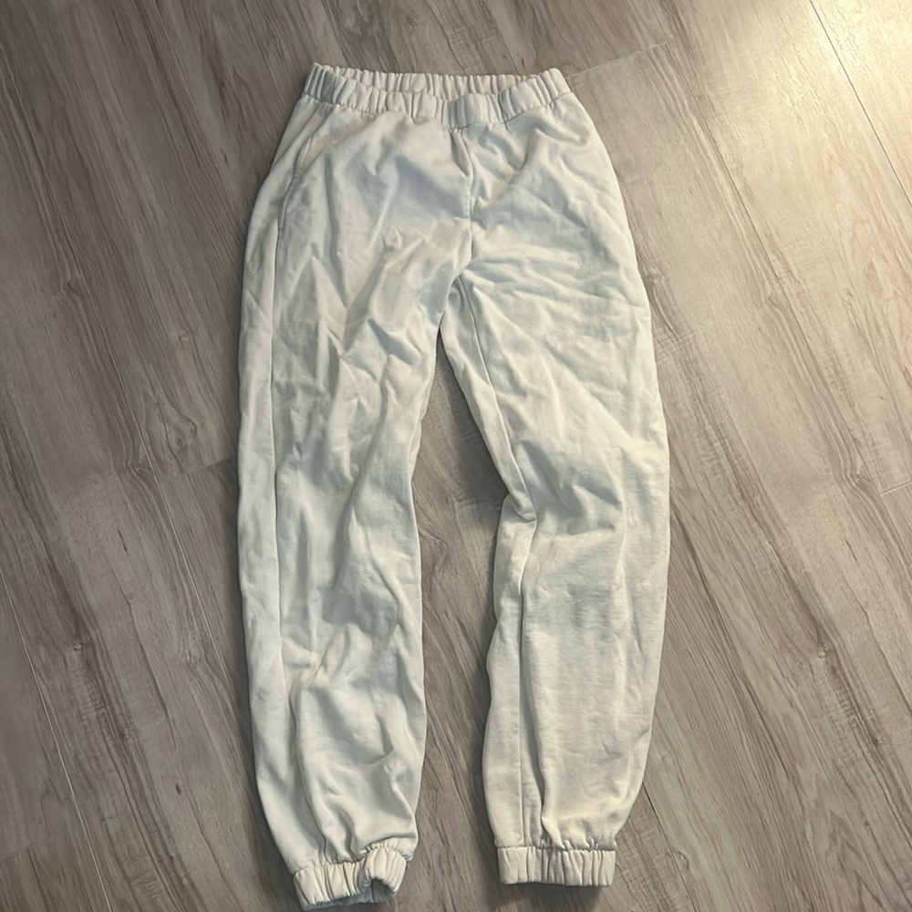White sweatpants